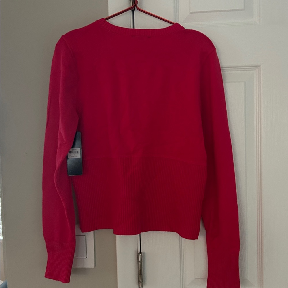 Bebe Vibrant pink Knit sweater NWT size L - Picture 3 of 3